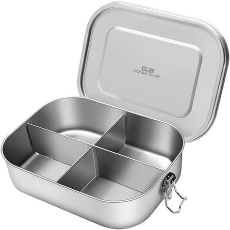 large lunch box metal|metal lunch box with compartments.